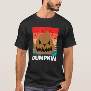 Dumpkin Funny Halloween Jack O Lantern Stool Toile T-Shirt