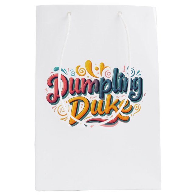 Dumpling Duke  Medium Gift Bag (Front)