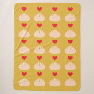 Dumpling Love Longan Large Sherpa Blanket