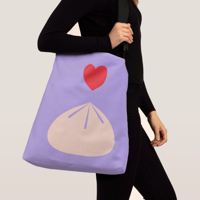 Dumpling Love Ube Crossbody Bag (2 Sizes) (Close Up)