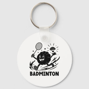 Dumplings Play Badminton Chopstick Wrap Cuisine Sp Keychain