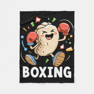Dumplings Play Boxing Chopstick Wrap Cuisine Sport Fleece Blanket