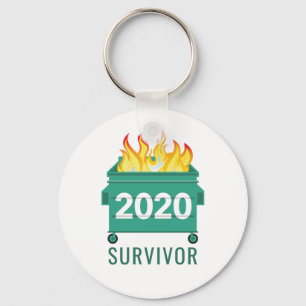Dumpster Fire 2020 funny personalized Keychain