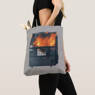 Dumpster Fire - funny hot mess Tote Bag