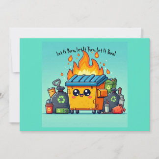 Dumpster Fire Holiday Card