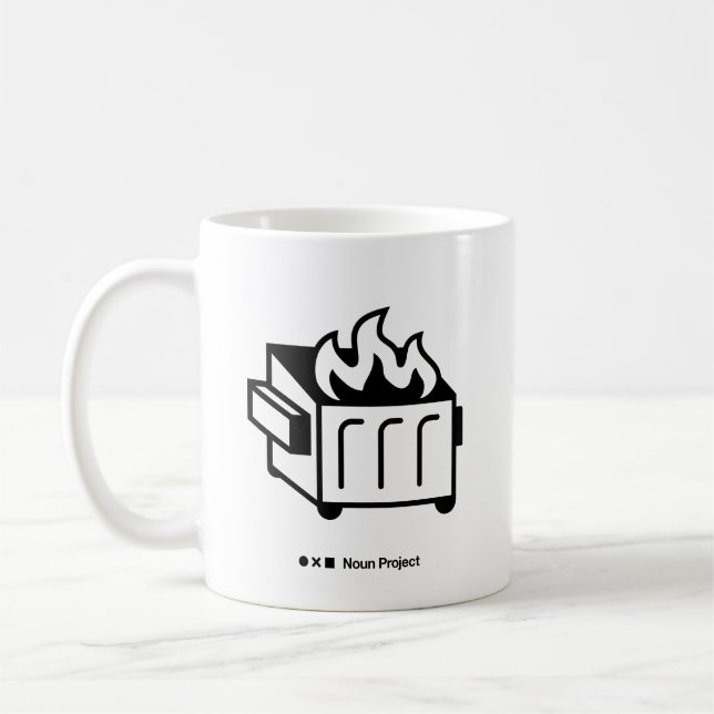 Dumpster Fire Mug (Left)