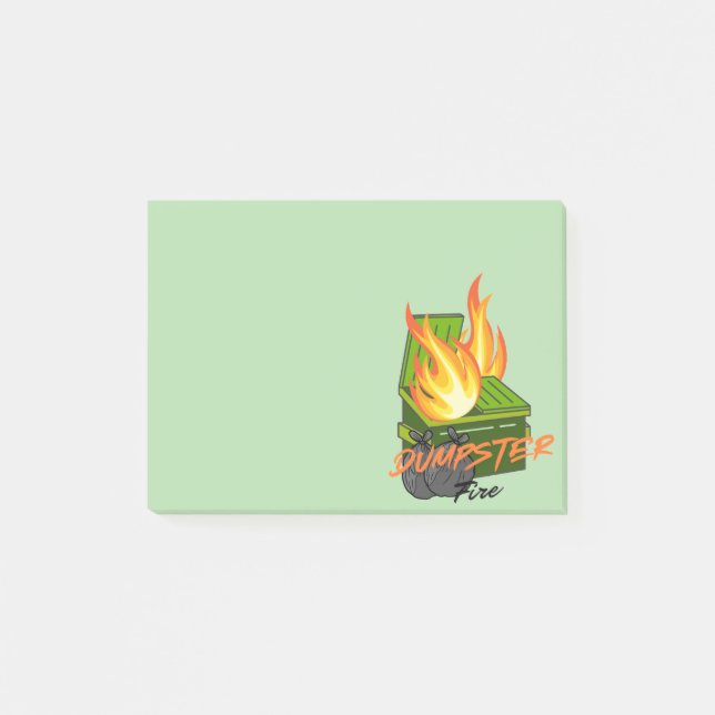 Dumpster fire  post-it notes (Front)