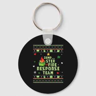 Dumpster Fire Resnse Team Chaos Ugly Sweater Cute Keychain