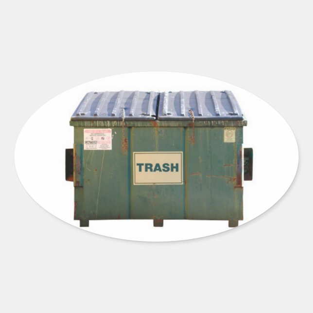 Dumpster Oval Sticker (Front)