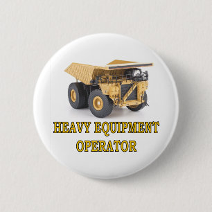 DUMPTRUCK 2 INCH ROUND BUTTON