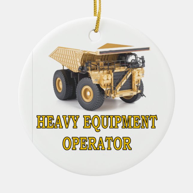DUMPTRUCK CERAMIC ORNAMENT (Front)