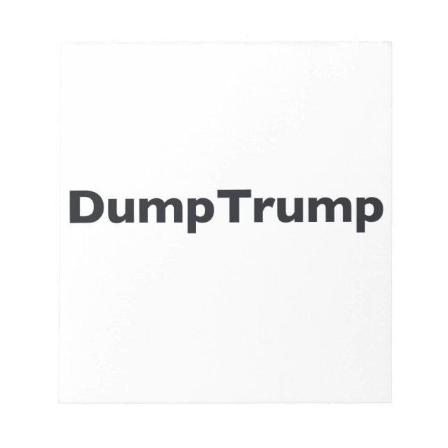 DumpTrump Notepad (Front)