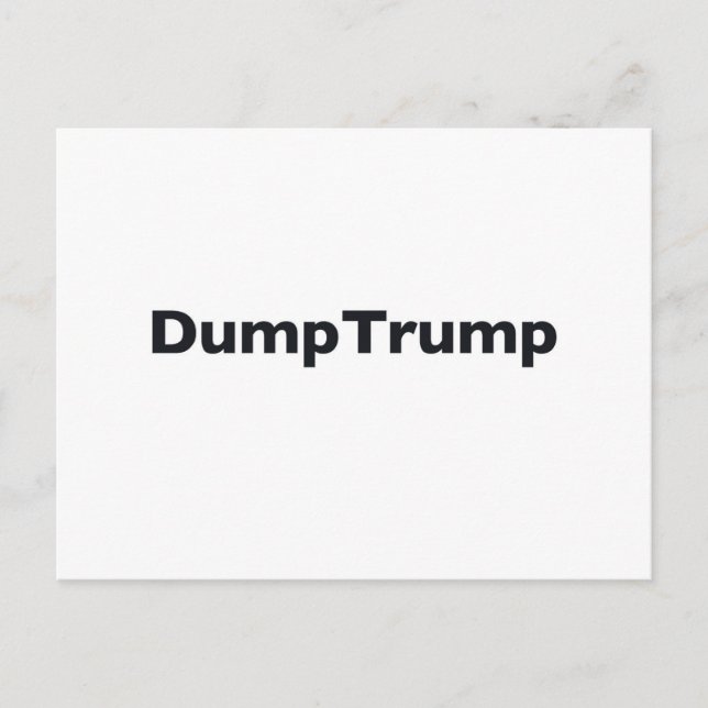 DumpTrump Postcard (Front)