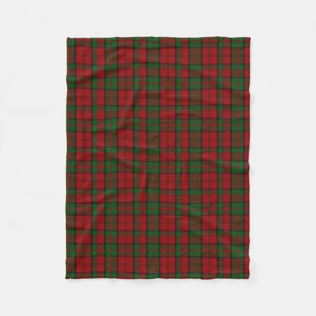 Dunbar Clan Tartan Plaid Fleece Blanket (Front)