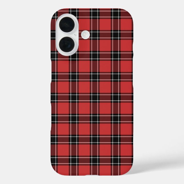 Dunbar District Tartan Red Scottish Plaid Case-Mate iPhone Case (Back)
