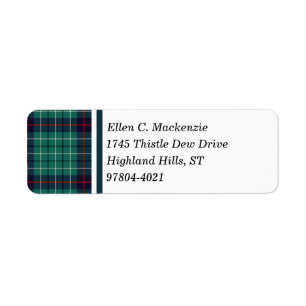 Duncan Clan Royal Blue and Turquoise Modern Tartan