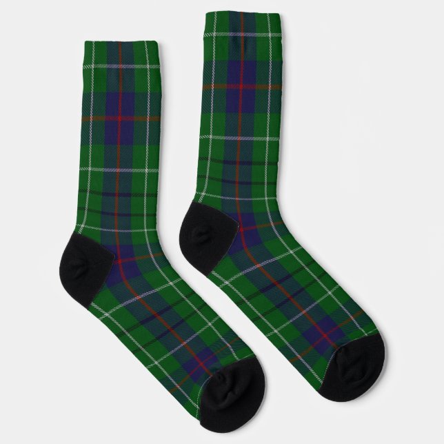Duncan Clan Tartan Plaid Socks (Right)