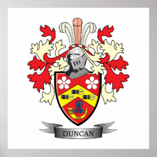 Duncan Family Crest Coat of Arms Poster
