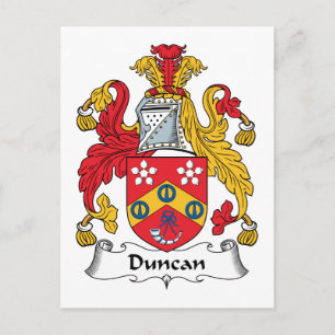 Duncan Family Crest Postcard