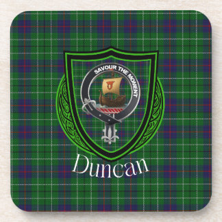 Duncan Scottish Clan Tartan & Crest Coaster