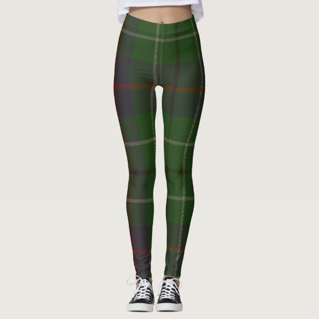Duncan Tartan Clan Plaid Leggings (Front)