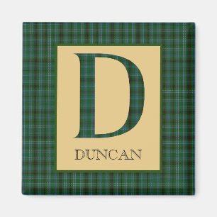 Duncan Tartan Monogram D Magnet