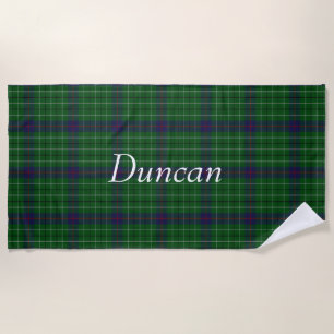 Duncan Tartan Plaid Beach Towel