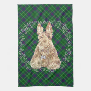 Duncan Tartan Scottie Kitchen Towel