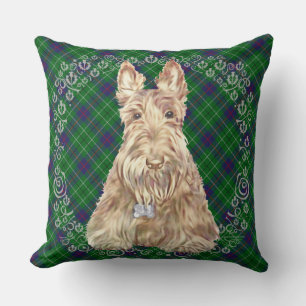Duncan Tartan Scottie Throw Pillow
