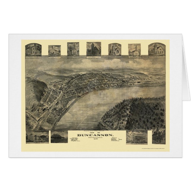 Duncannon, carte panoramique de PA - 1903 (Devant horizontal)