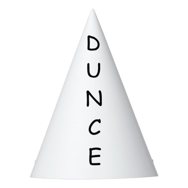 Dunce hat V2.0 party humor birthdays & parties (Front)