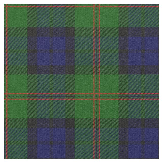 Dundas Tartan Print Fabric (Close Up)