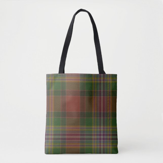 Dundee Clan Tartan Tote Bag (Front)