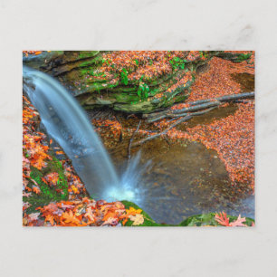 Dundee Falls in Autumn, Ohio Postcard
