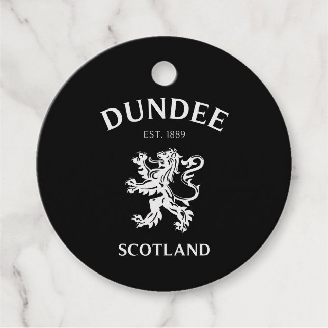 DUNDEE Scotland Favour Tags (Front)