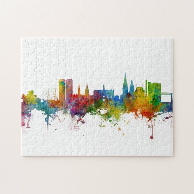 Dundee Scotland Skyline Jigsaw Puzzle (Horizontal)
