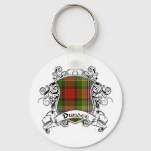 Dundee Tartan Shield Keychain