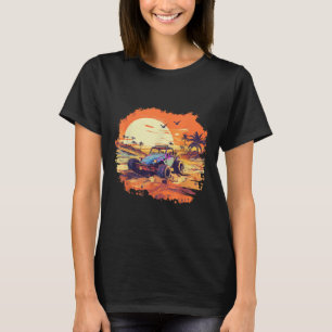 Dune Buggy Clic Beach Car Retro Vintage Sunset Gra T-Shirt