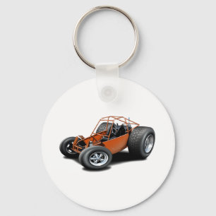 Dune Buggy orange Keychain