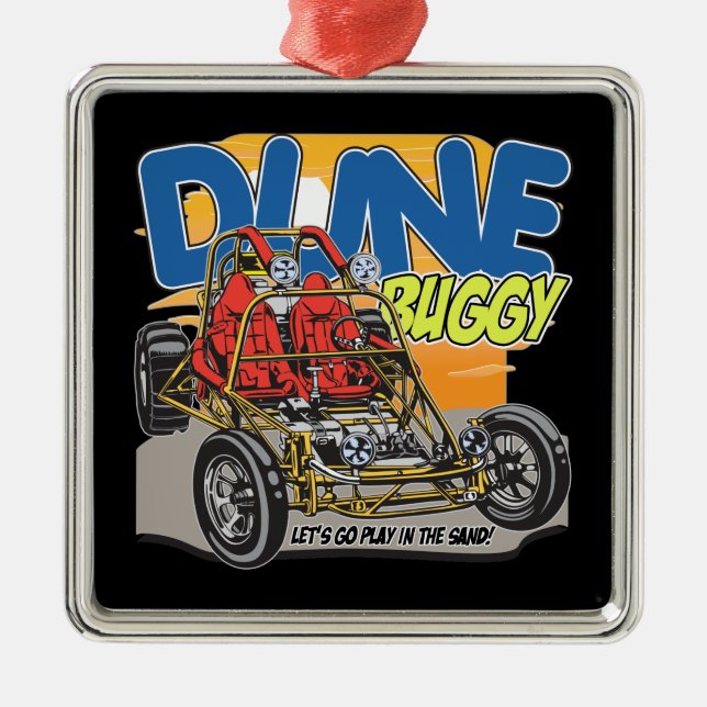 Dune Buggy Play in the Sand Metal Ornament (Front)