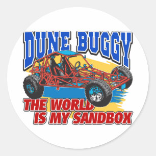 Dune Buggy Sandbox Classic Round Sticker