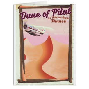 Dune de Pilat, Dunes affiche de voyage France vint