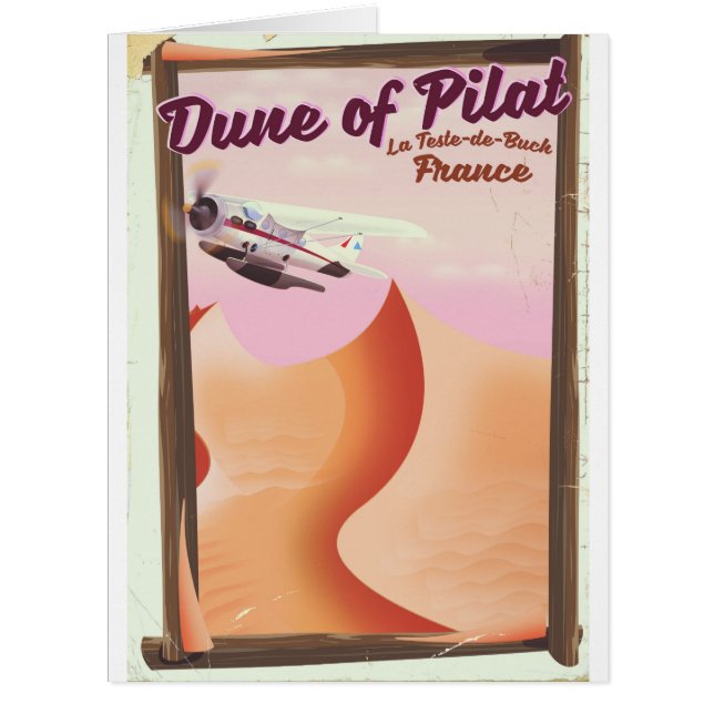 Dune de Pilat, Dunes affiche de voyage France vint (Devant)