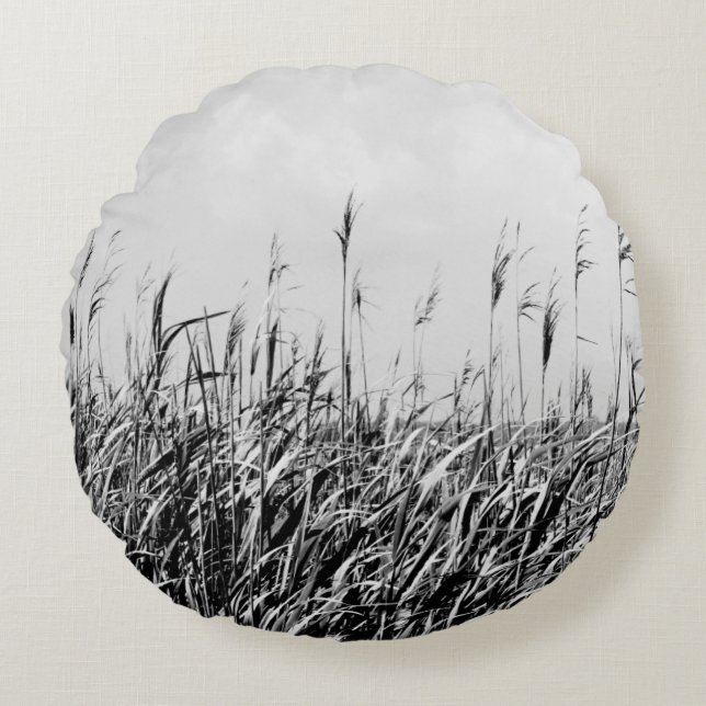 Dune Triptych III Round Pillow (Front)