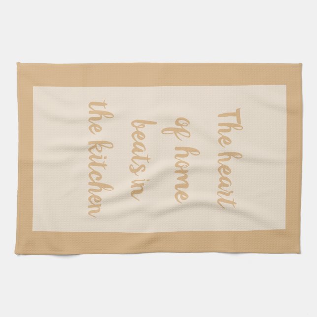 Dune - White  Kitchen Towel (Horizontal)