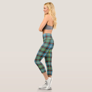 Dunedin New Zealand Tartan Plaid Capri Leggings