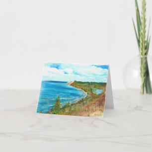 Dunes de l'ours couché Peinture Michigan Cartes de