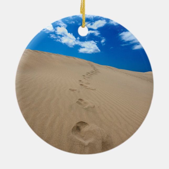 Dunes of Gran Canaria Ceramic Ornament (Back)