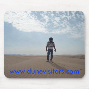 dunevisitor on top of the dunes, w... - Customized Mouse Pad