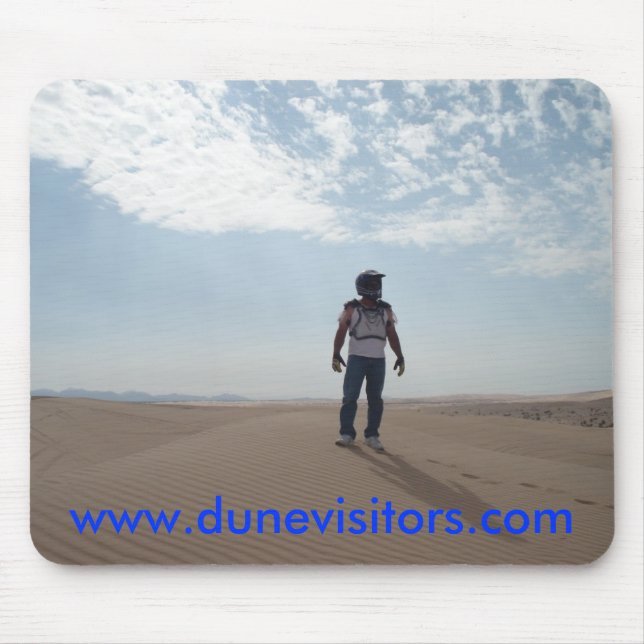 dunevisitor on top of the dunes, w... - Customized Mouse Pad (Front)